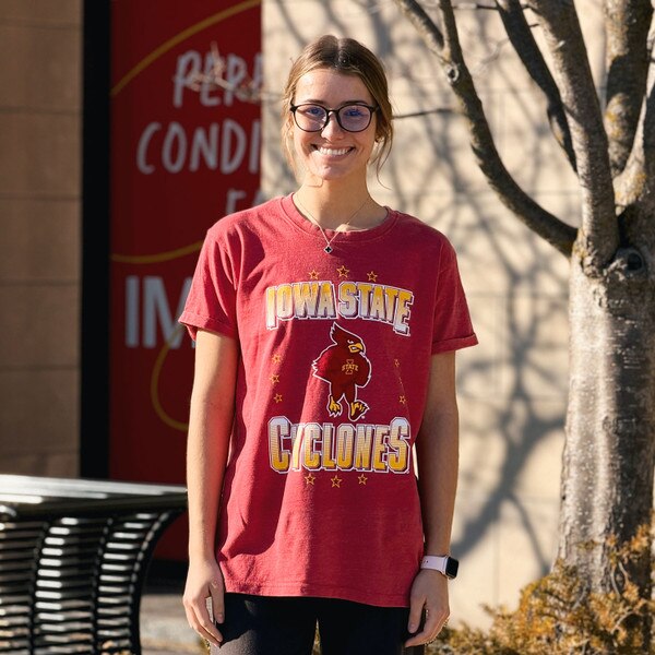 Pressbox Women's Cy Head Cardinal T-Shirt